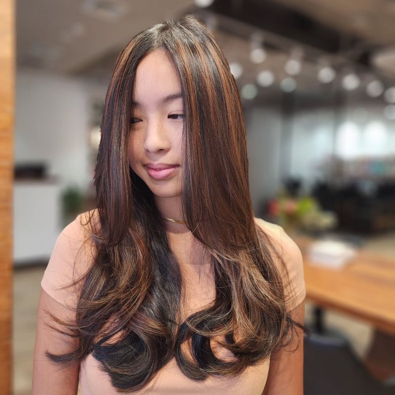 Long Layers With Face Frame