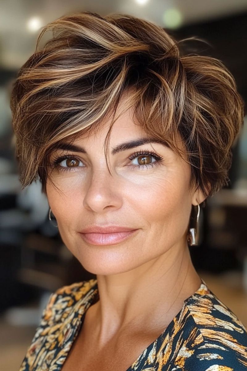 Tousled Crop with Highlights