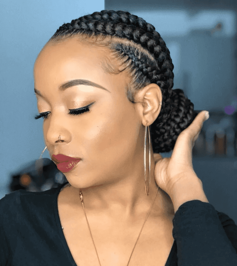 Goddess Braids Updo