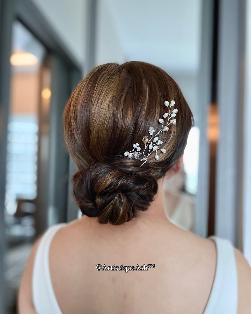 Chignon basso attorcigliato