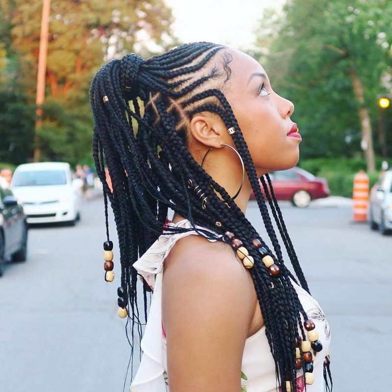 Tribal Braids with Accessories