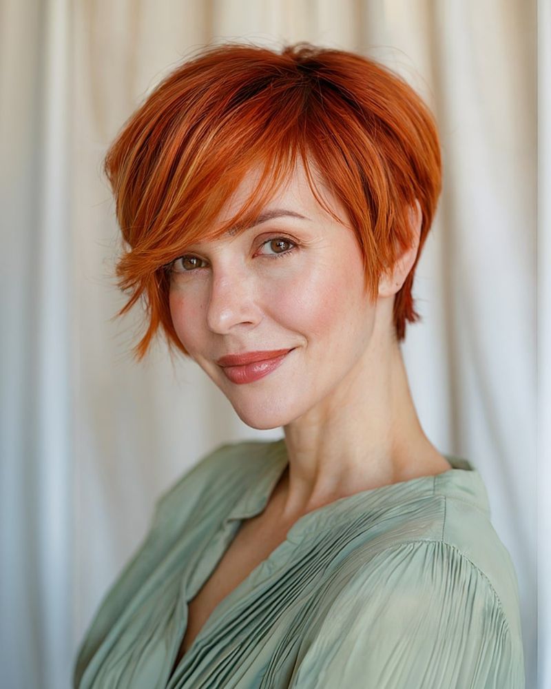 Rounded Pixie With Soft Fringe