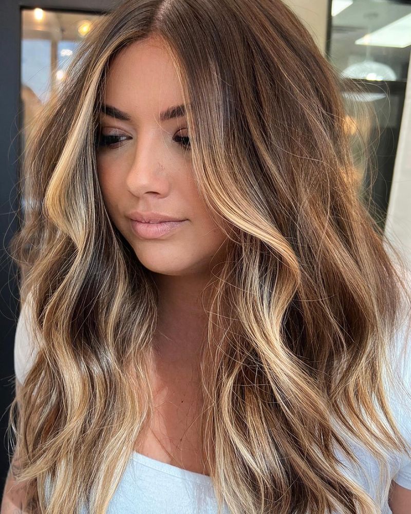 Tousled Caramel Beach Waves