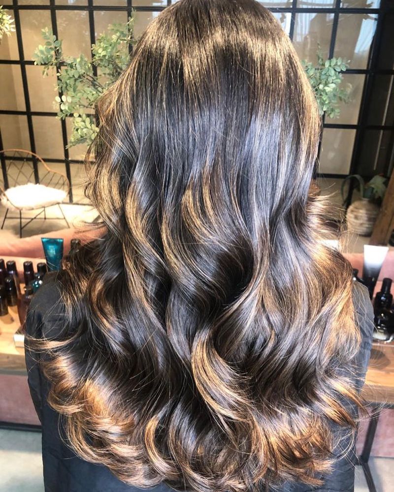 Toffee Ribbons on Dark Chocolate