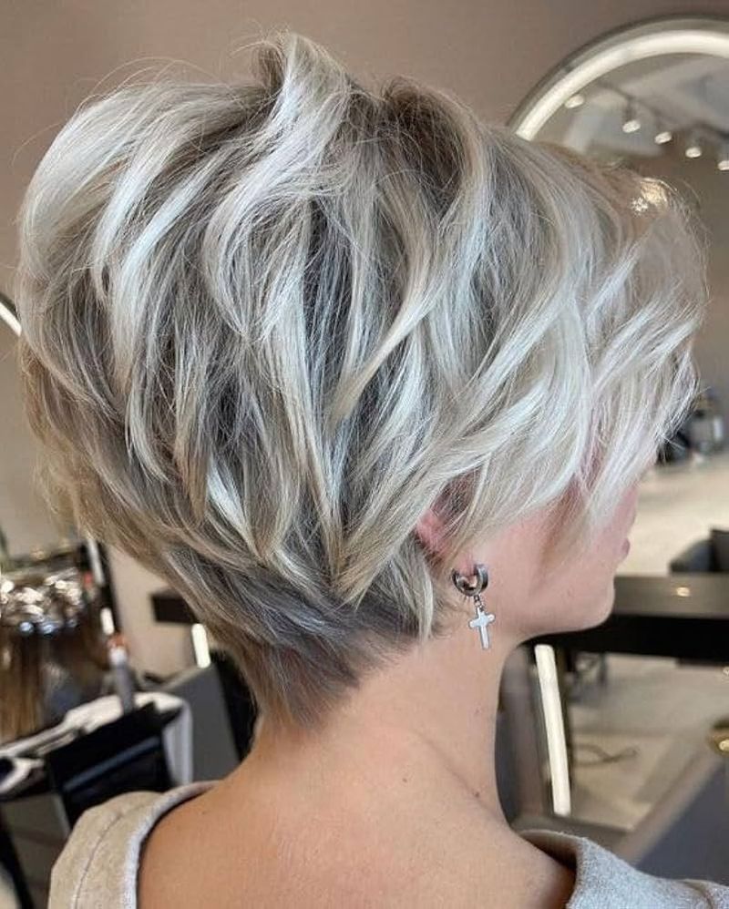 Pewter Pixie with Platinum Tips