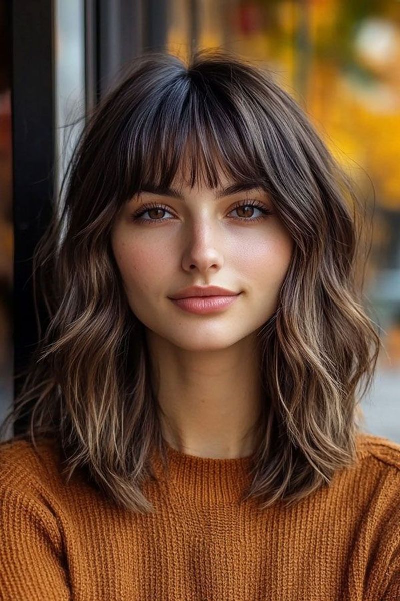 Lob texturé avec frange
