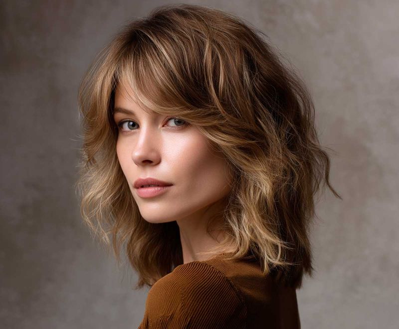 Soft Shag With Face-Framing Highlights