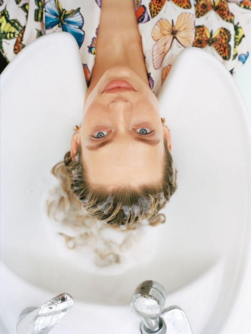 Wash Hair Upside Down