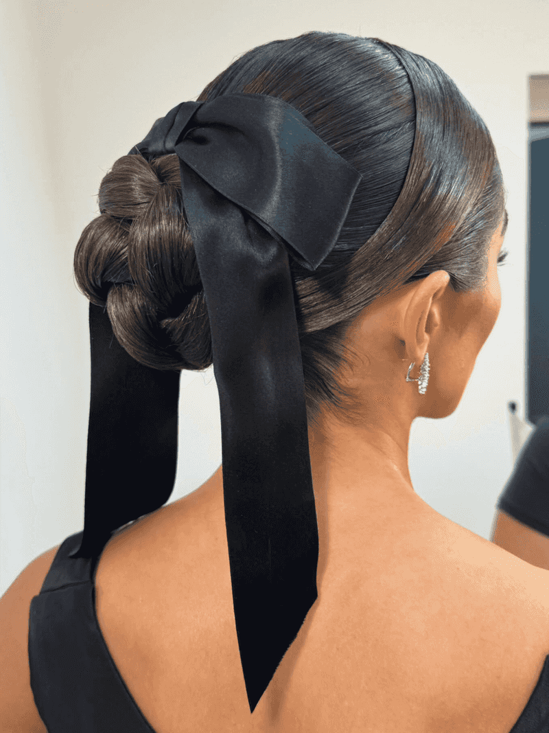 Ribbon-Tied Chignon