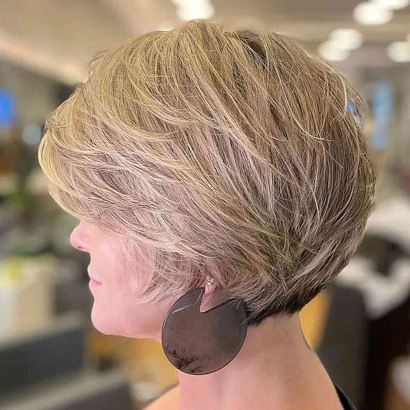 Feathered Butterfly Bob