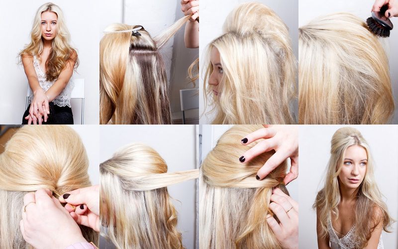 Brushed-Back Bouffant