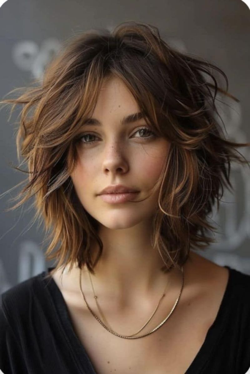 Textured Shaggy Bob