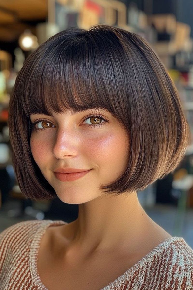 Pageboy With Feathered Fringe