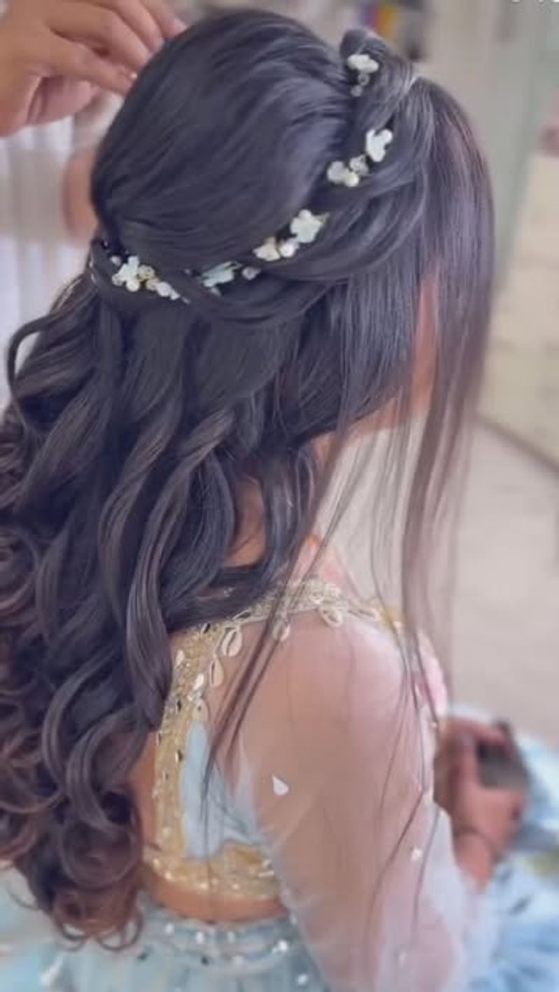 Crown Braid with Loose Curls