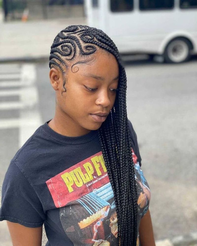 Lemonade Braids with Designs