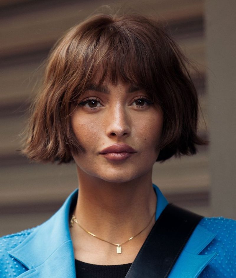 Choppy Bob with Micro-Bangs