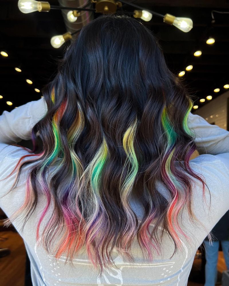 Vivid Rainbow Highlights