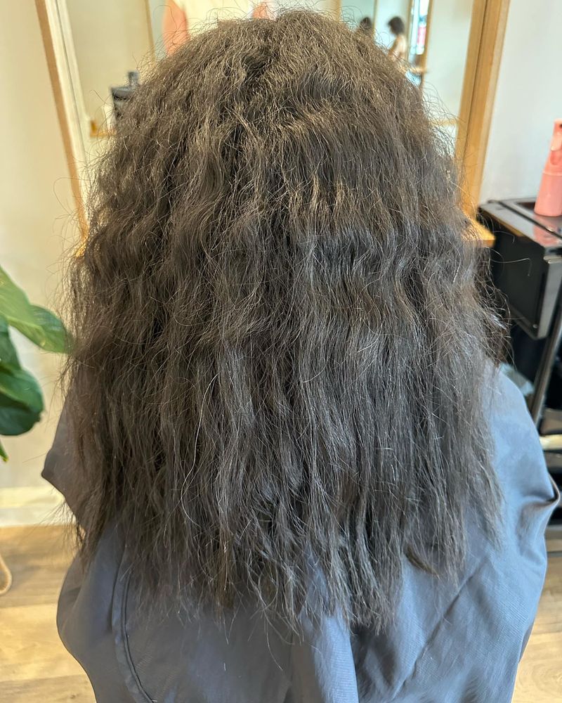 Chemical Straightening Damages Hair Structure