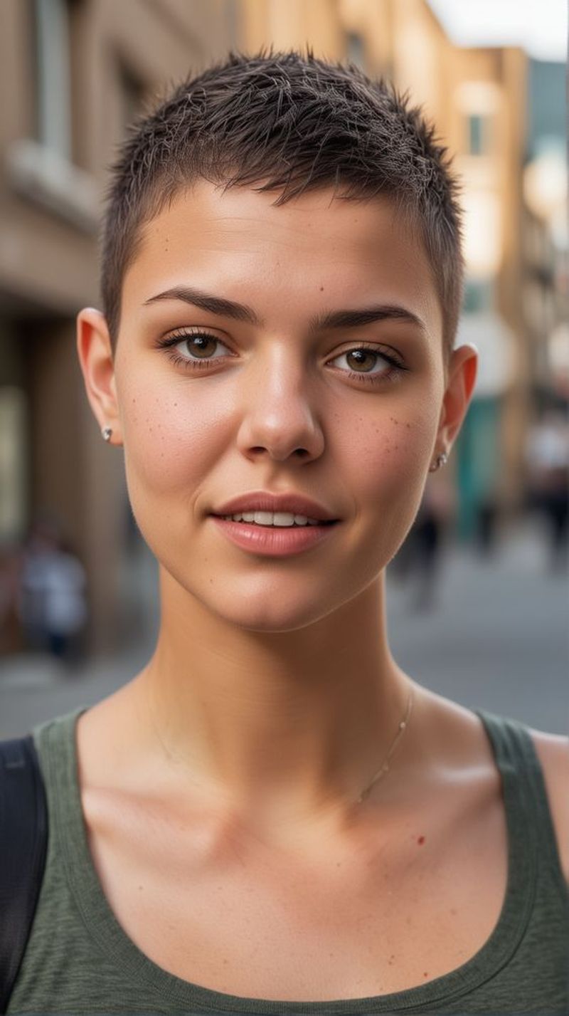 Layered Buzz Cut