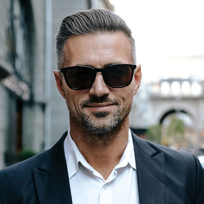 Silver Slick Back