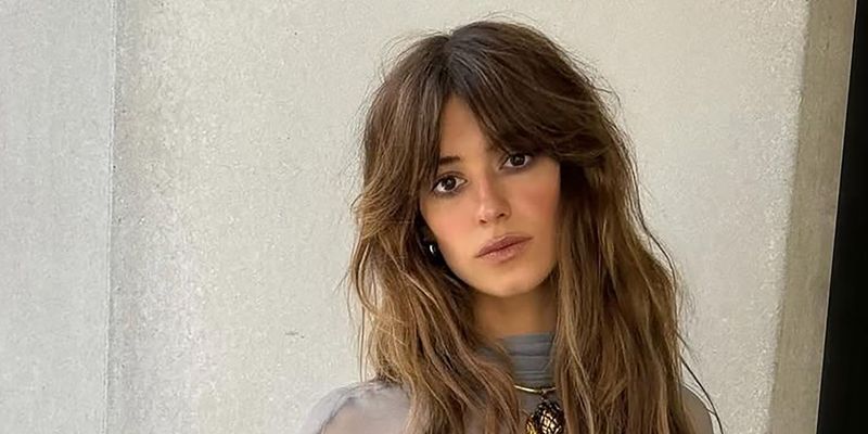 Wispy Curtain Bangs for Long Hair