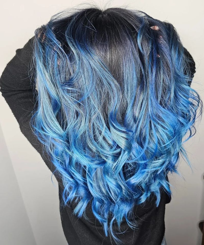 Denim Blue Balayage