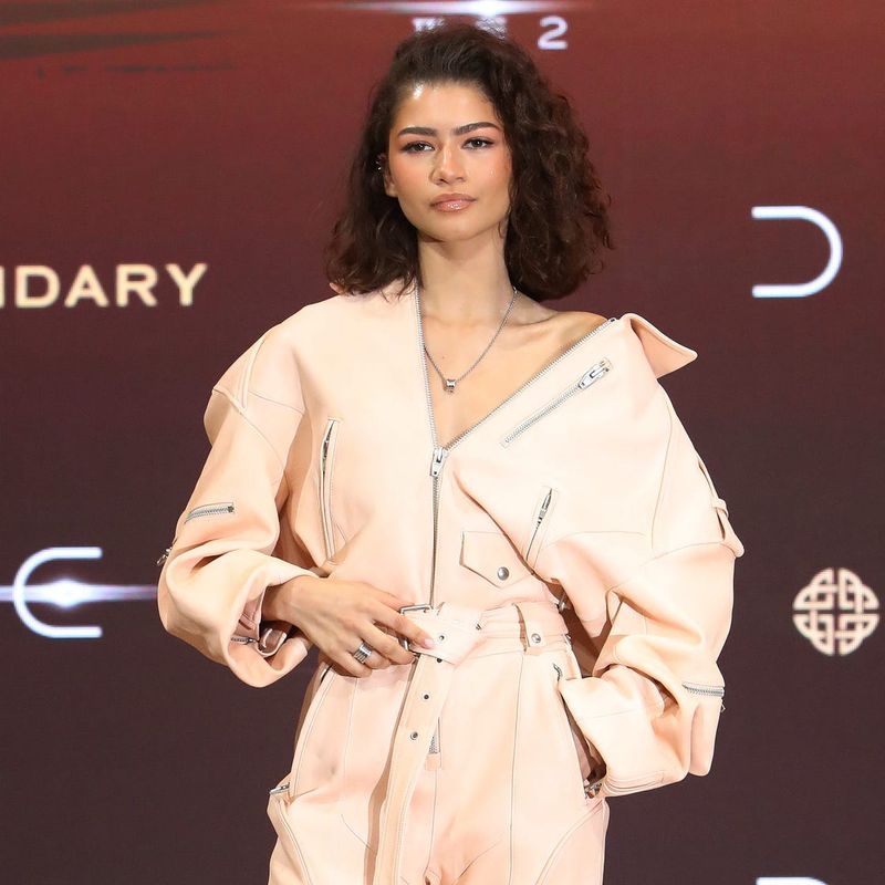 Zendaya's Curly Textured Bob