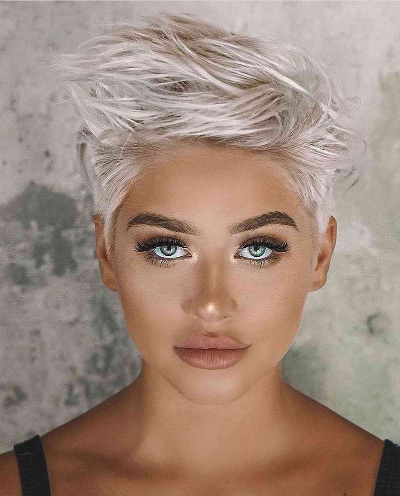 Platinum Textured Pixie