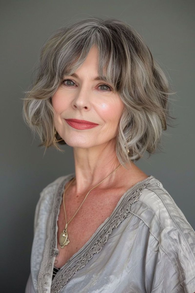 Tousled Waves With Curtain Bangs