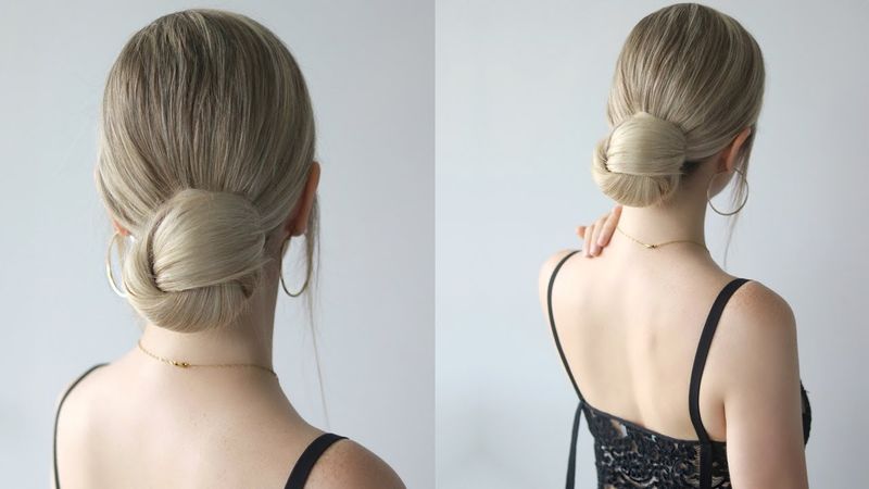 Slick Wet-Look Looped Bun