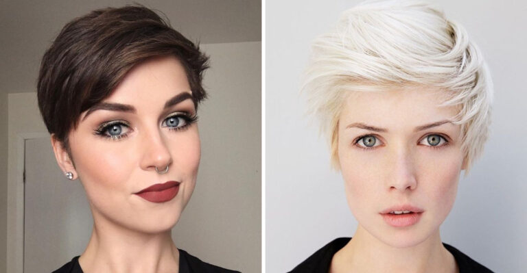 Flattering Side-Swept Pixies For Any Occasion