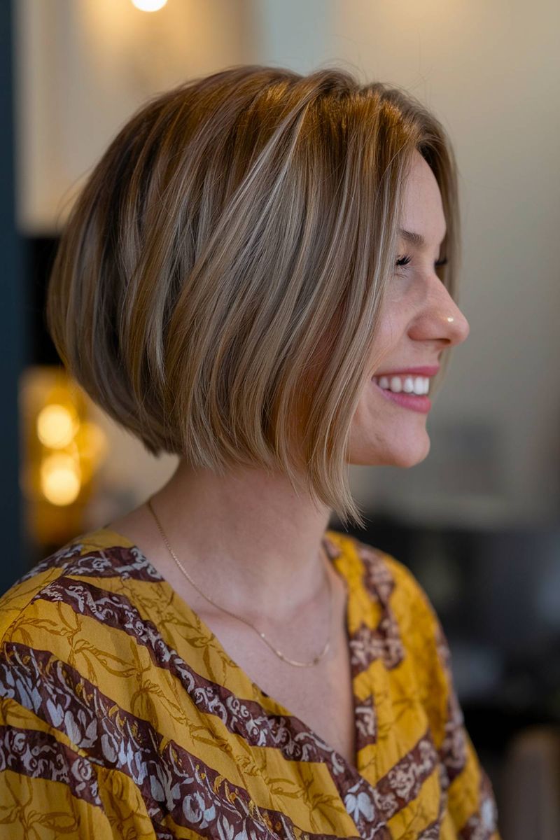 Asymmetrical Sculpted Bob