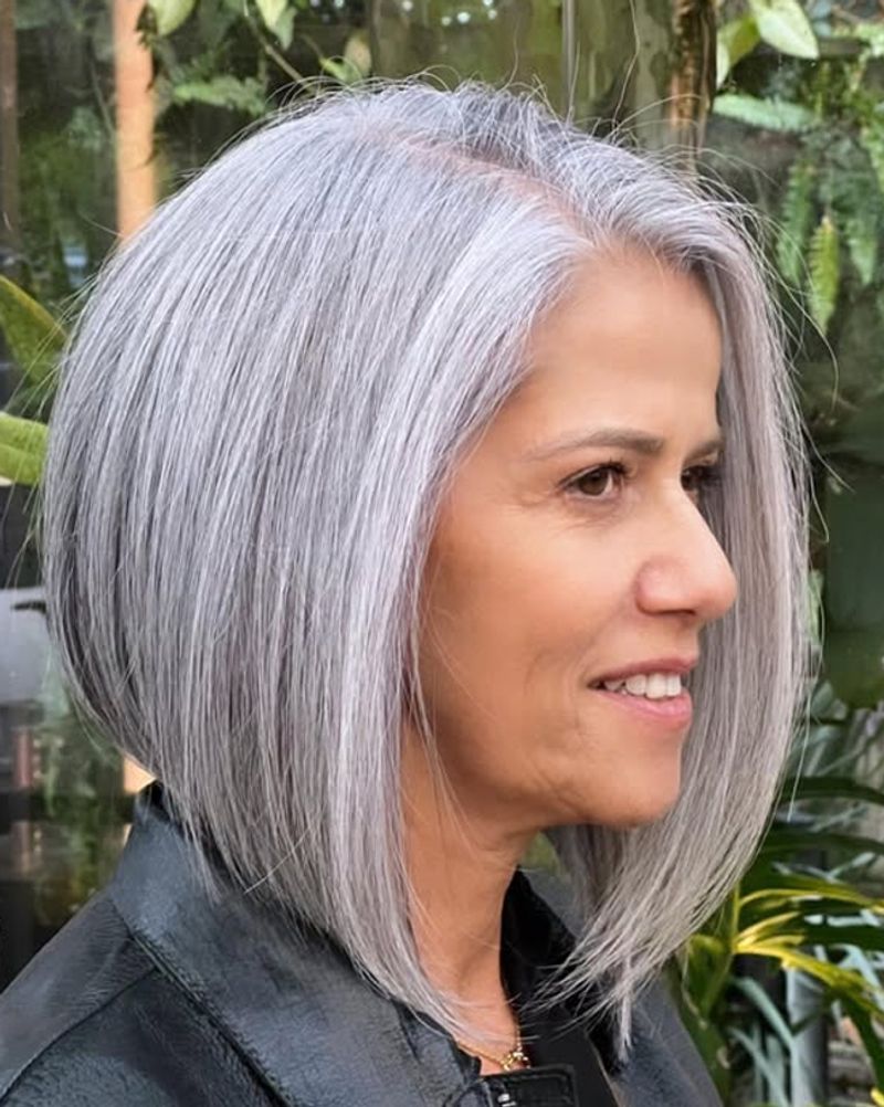 Textured Blunt Cut with Side-Sweep
