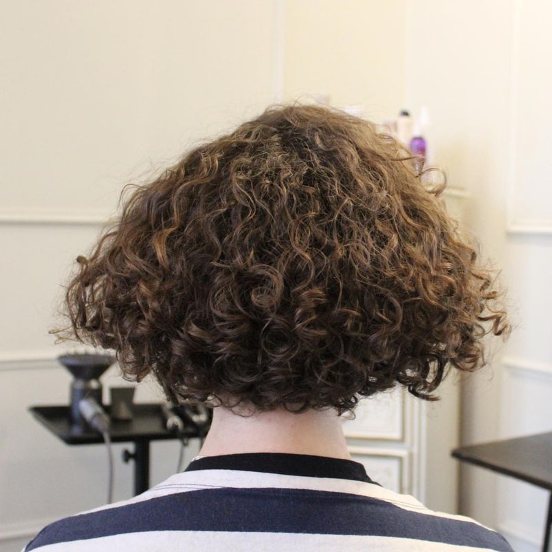 Chin-Length Curly Bob