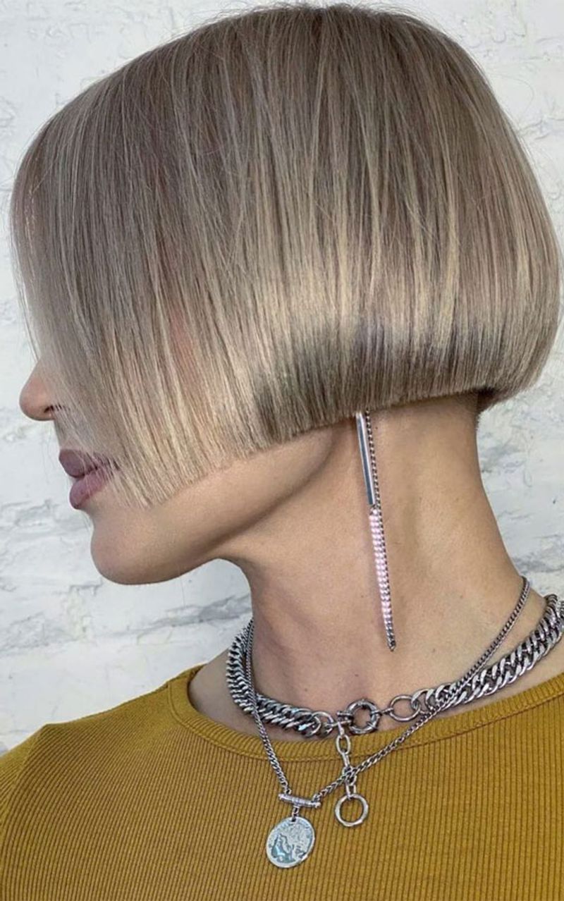 Undercut Bob With Texture