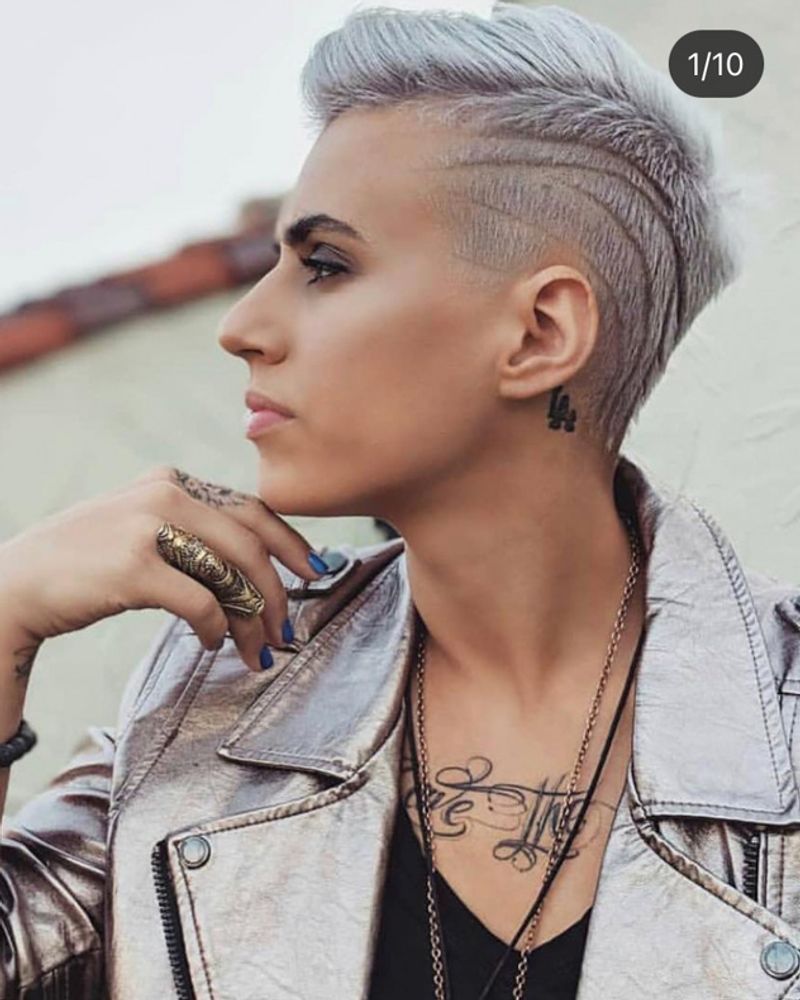 Brushed-Up Quiff with Faded Sides