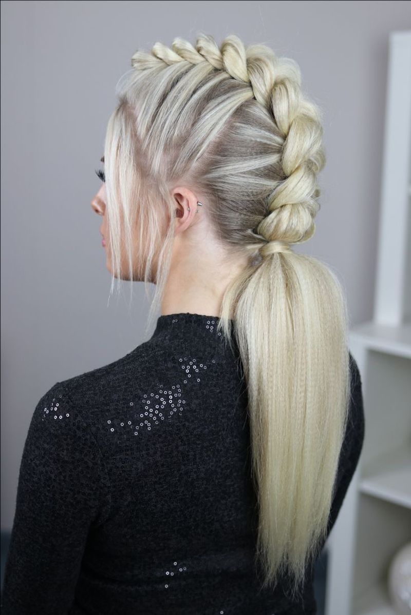 Dutch Braid Mohawk