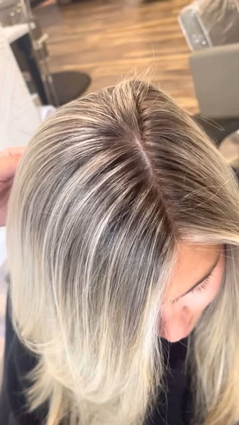 Ash Blonde Root Smudge