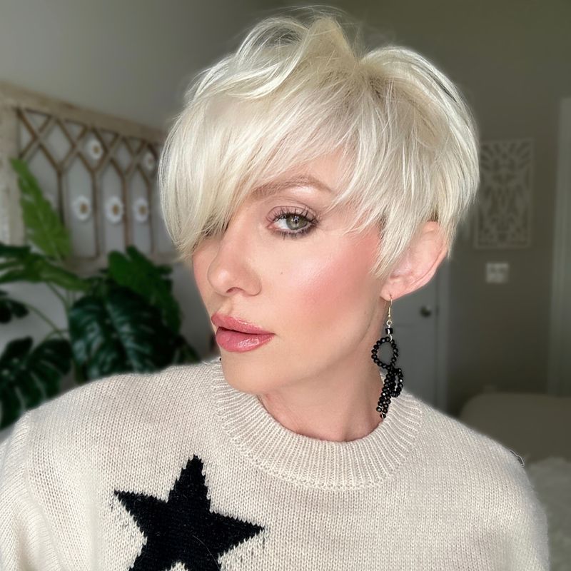 Tousled Crop with Longer Top