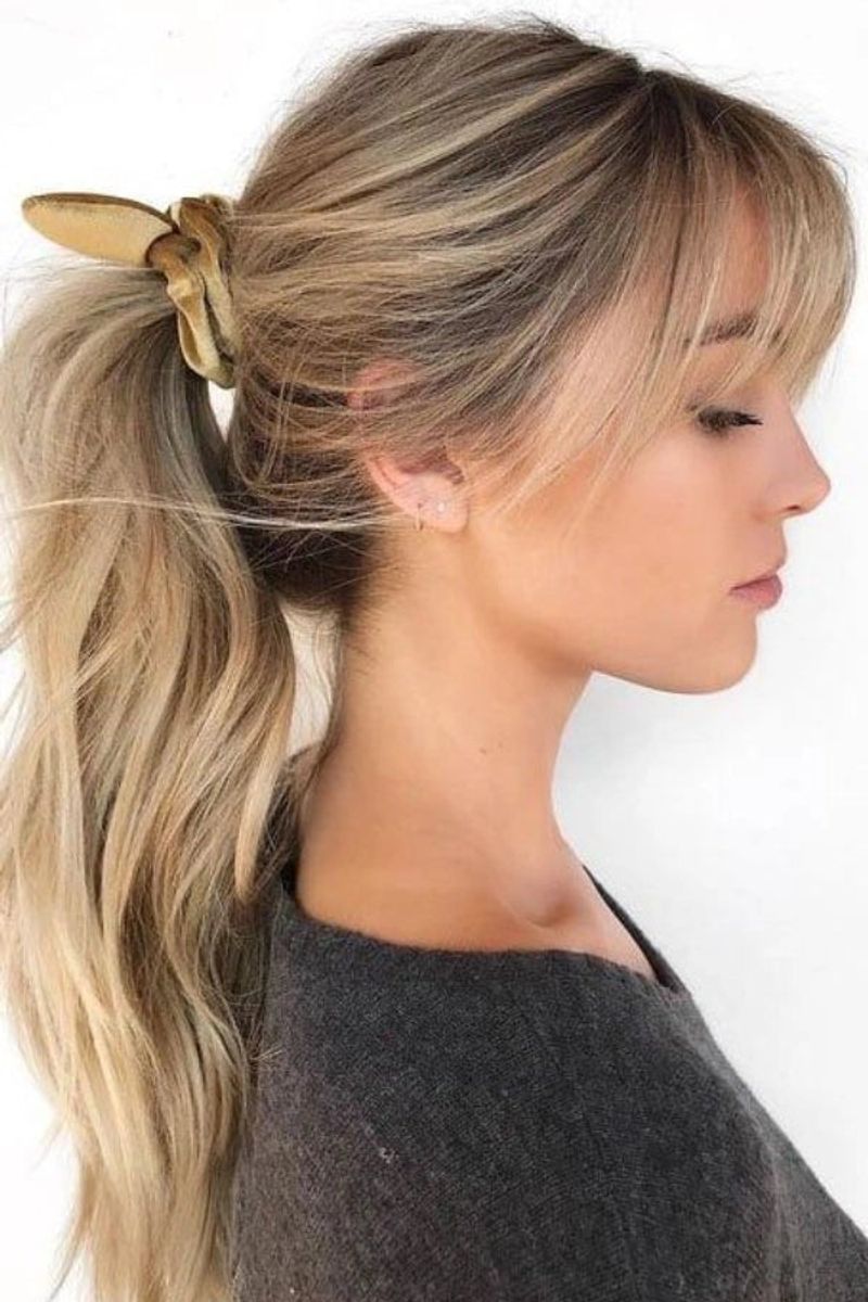 Sleek Low Ponytail with Volume
