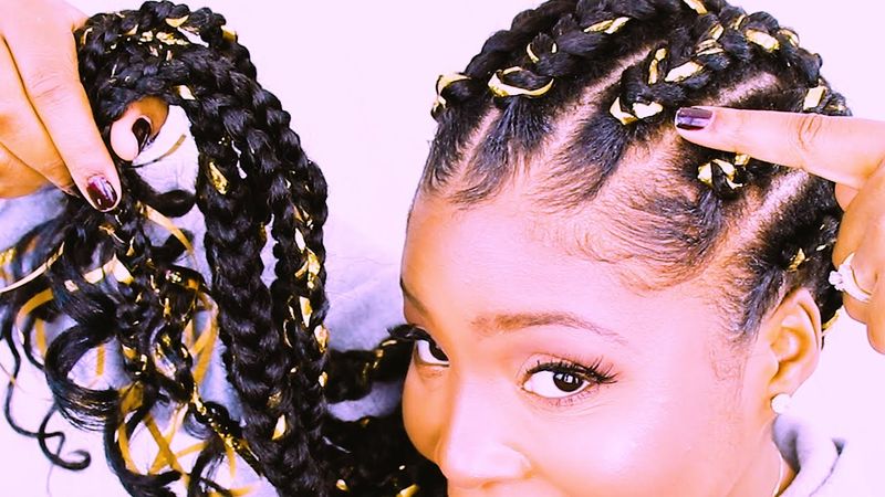Ribbon-Woven Jumbo Braids