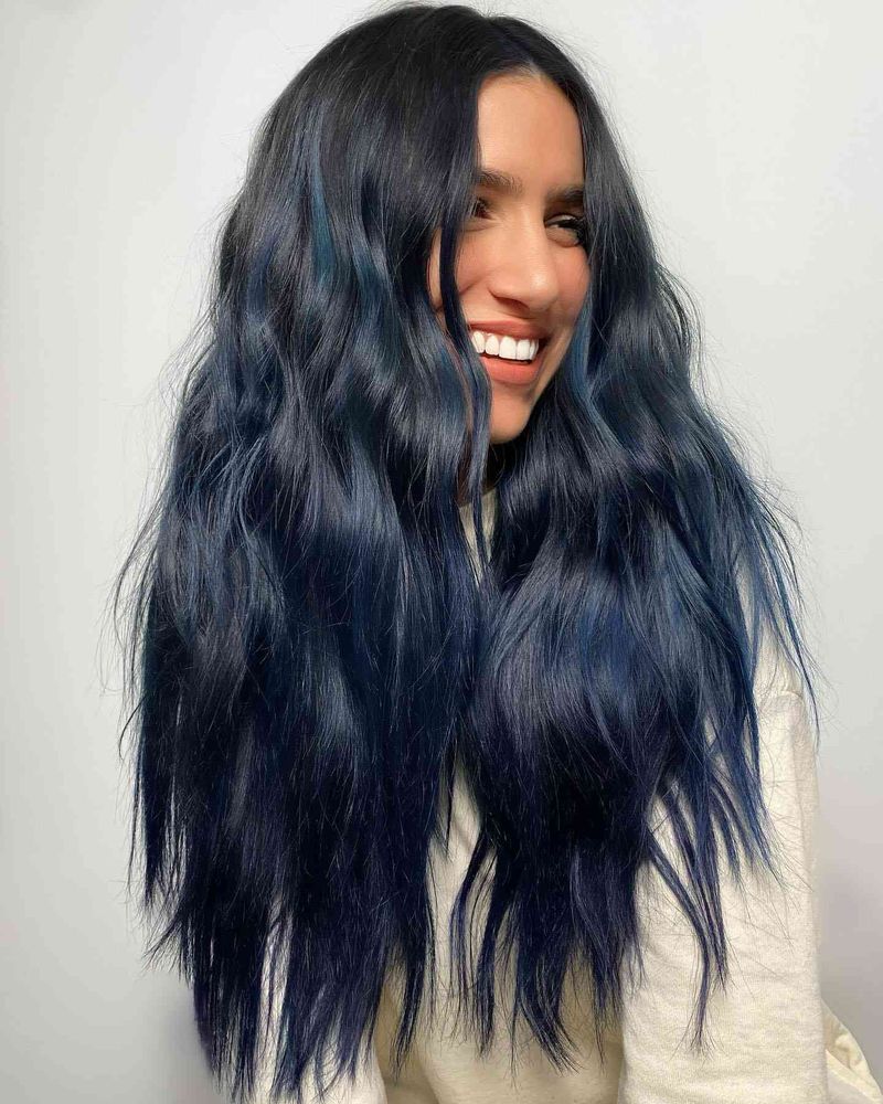 Inky Blue-Black for Dramatic Contrast