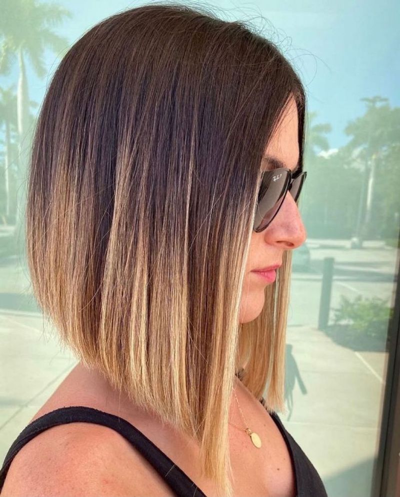 Sleek Angled Inverted Bob