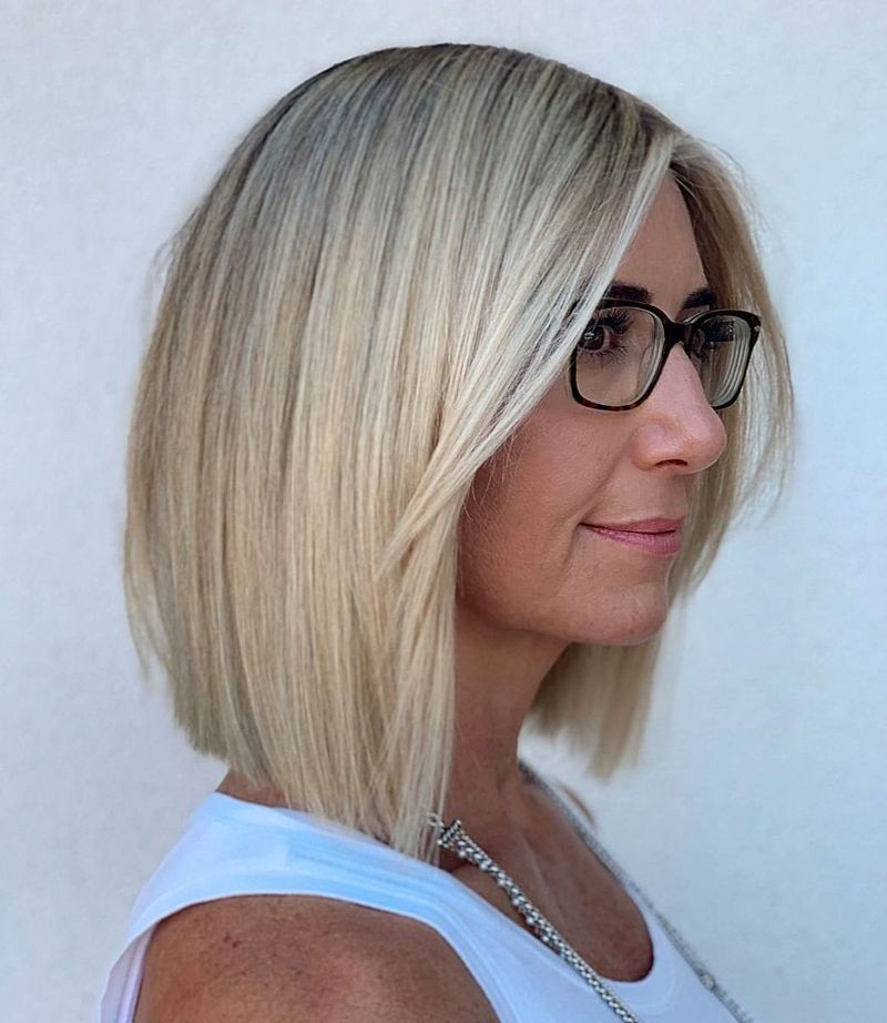 Layered Lob With Face-Framing