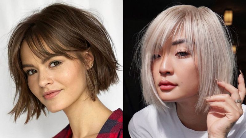 Razor-Cut Bob with Piece-y Fringe