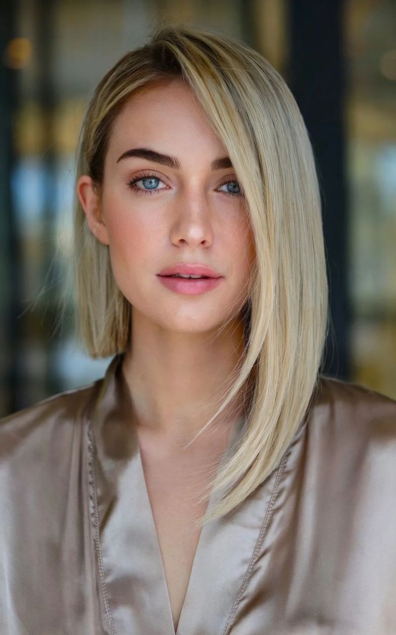 Asymmetrical Lob with Subtle Highlights