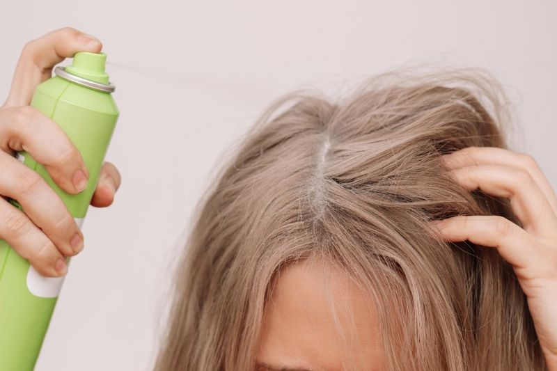 Scalp-Friendly Dry Shampoo Application