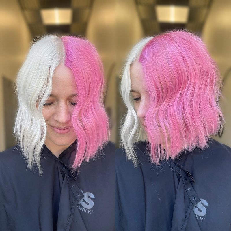 Two-Tone Split Dye Lob