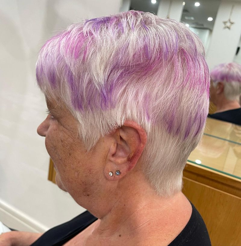 Lavender Gray Pixie
