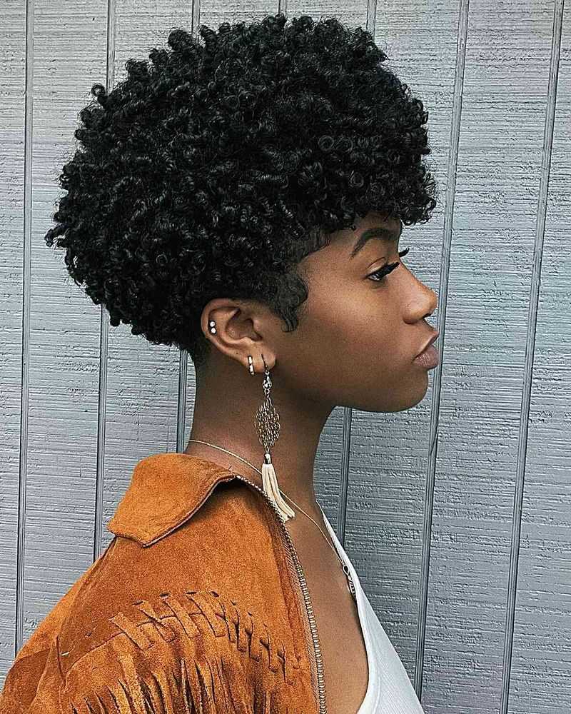 Rounded Afro Pixie